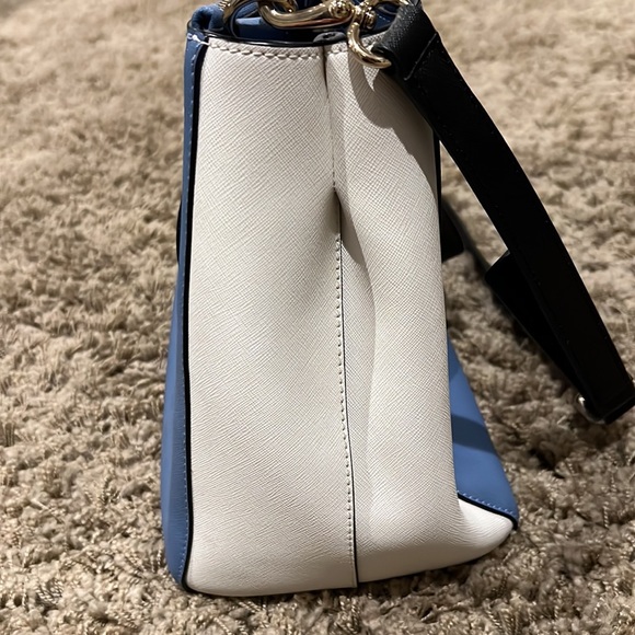 Kate Spade - Blue/cream color block / saffiano leather handbag - Picture 3 of 4